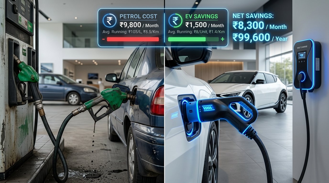 EV vs Petrol Scooter Running Cost: 10,000 km Real Test Results